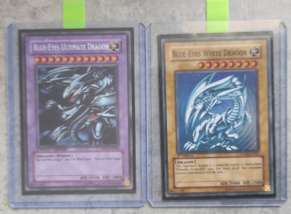 Karty z serii Yu-Gi-Oh! Bardzo dobry stan! Blue-Eyes White Dragon!
