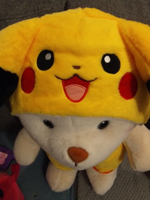 Duży miś 55 cm w stroju Pikachu pokemon nowa maskotka