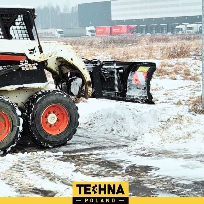 Pług śnieżny z hydraulicznym wychyłem mocowanie Bobcat gehl  Wacker