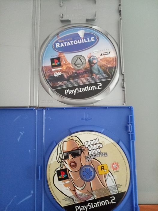 2 Jogos PS2 - Grand Teft auto San Andreas e Ratatouille*
