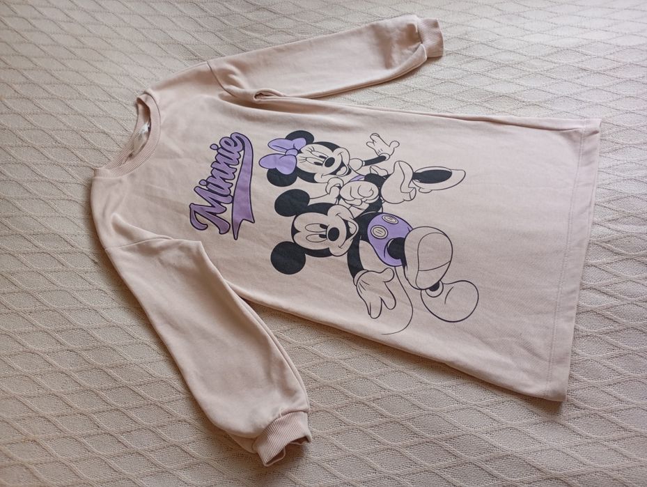 H&M 7-8l nowa dresowa sukienka DISNEY z myszką Miki