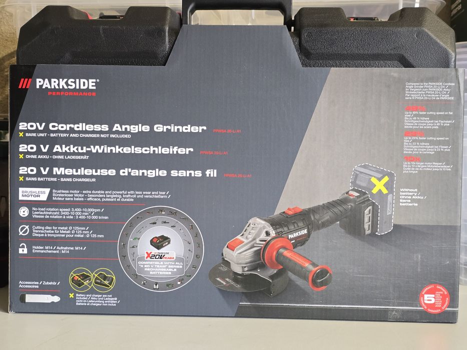 Rebarbadora 20v completa Parkside