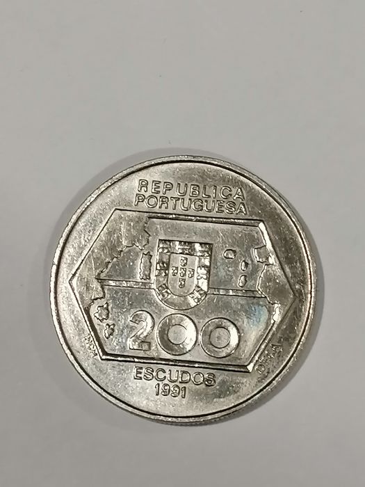 Muedas de 200 escudos de coleção ano 1991