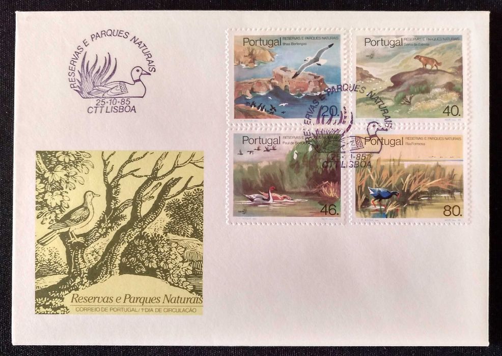 FDC / FDCB - envelopes do 1. dia de Portugal