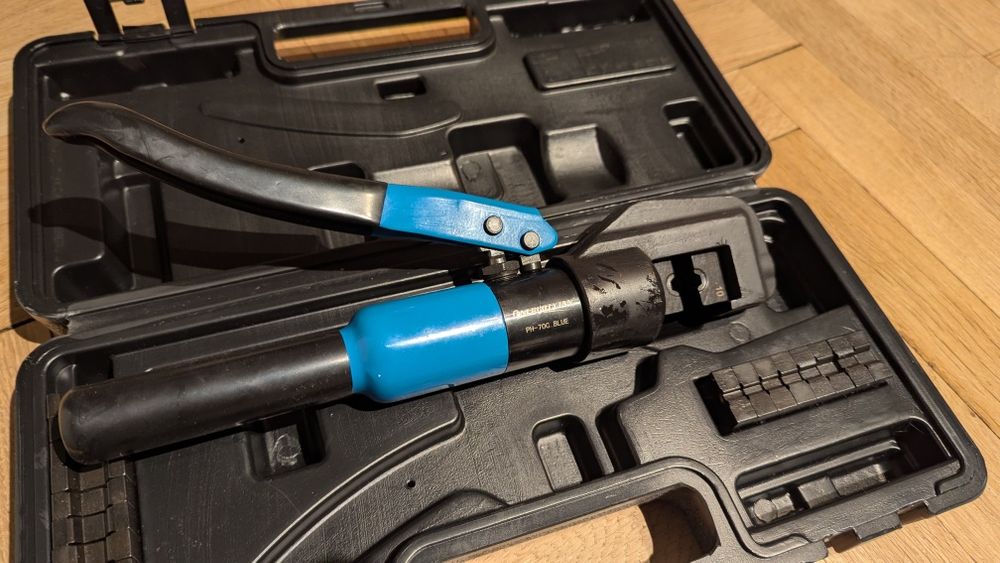 Prasa hydrauliczna zaciskarka do oczek tulejek kabli ENERGOTYTAN PH-70