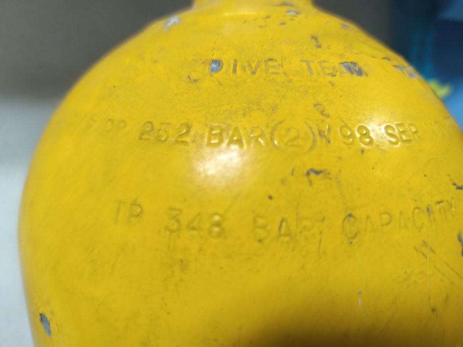 Garrafa de mergulho Luxfer 12,2 L alumínio – sem inspeção