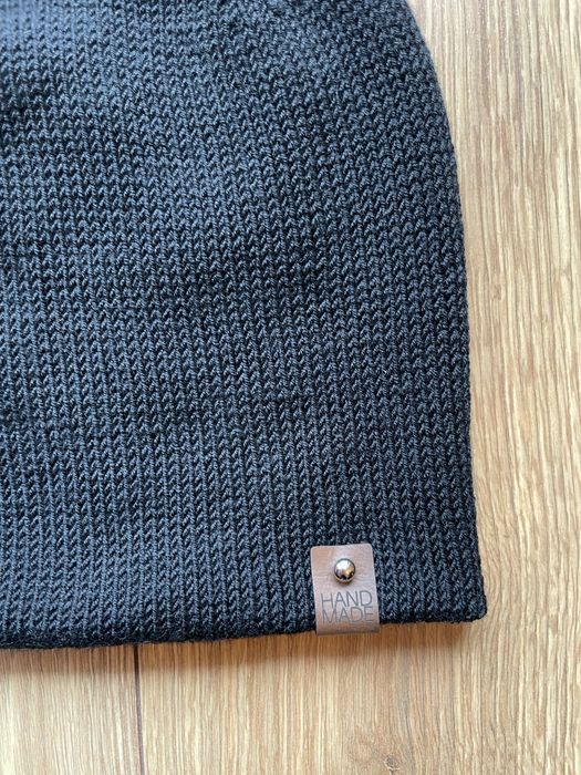 Czapka merynos handmade unisex