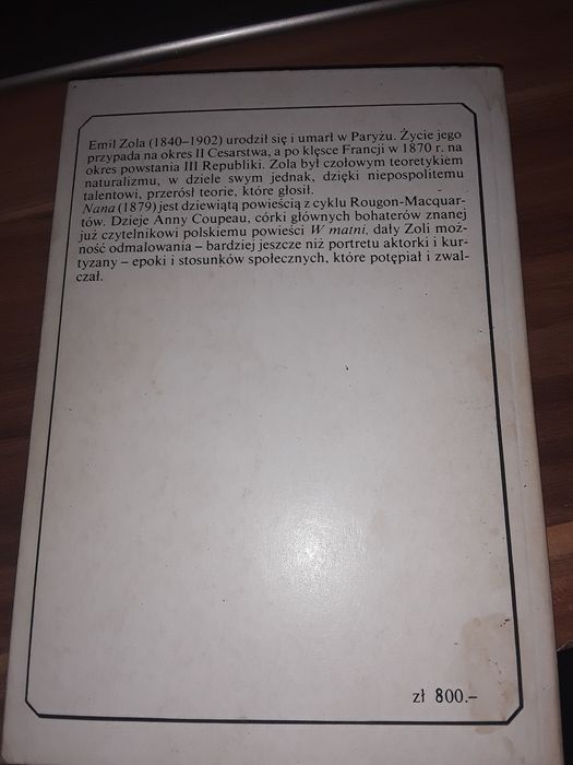 Nana Emil Zola historia naturalna i społeczna rodziny za drugiego cesa