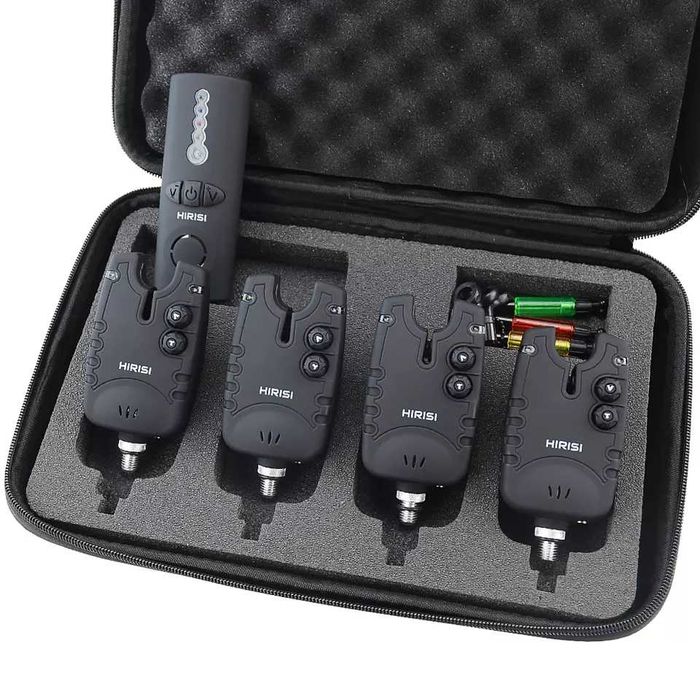 Сигнализаторы поклевки Hirisi 4+1 с пейджером Сигналізатори клювання