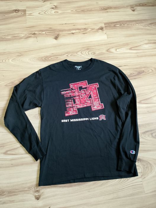 Czarny Longsleeve Champion East Mississippi Lions