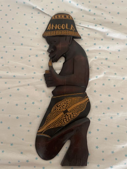 Artesanato angola em pau preto