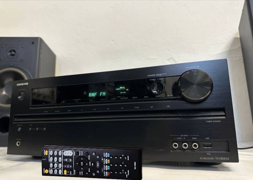 Pilot! 5.1 AV Amplifier Onkyo TX-NR414, HDMI, USB, 3D, LAN
