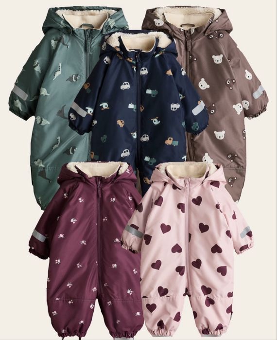 Теплий зимовий водовідштовхуючий комбінезон H&M 68, 74, 80, 86, 92, 98, 104