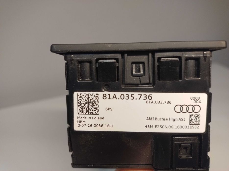 Audi A6 C7 Gniazdo USB AUX 81A.035.736
