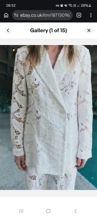 Garnitur koronka Zara boho