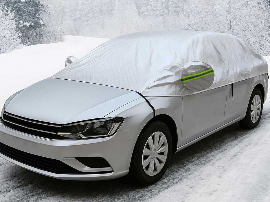 Захисний чохол-накидка на лобове скло автомобіля (шторка від снігу) №3