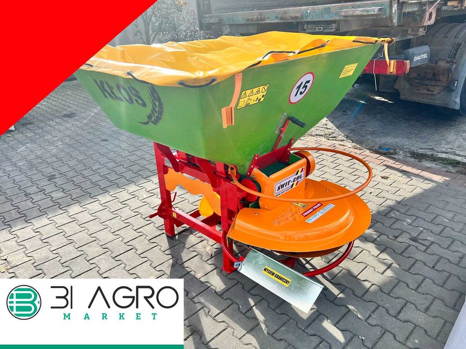 Rozsiewacz 300-600kg KŁOS Motyl Dexwal na taśmę do wapna! -- RATY--