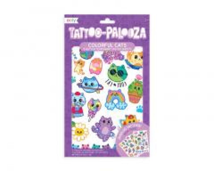 Tatuaże zmywalne Tattoo Palooza - Brokatowe Koty ooly blister,234x139