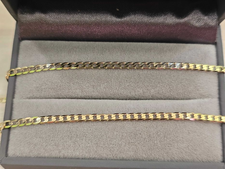 Złoty łańcuszek męski pancerka 2,50 mm 50 cm PR 585