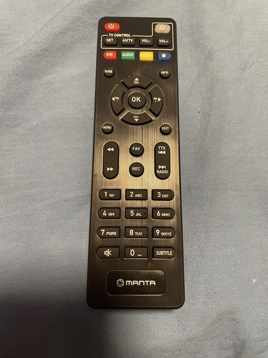 Pilot do dekodera oryginalny Manta DVBT025PRO DVBT-T2/HEVC H.265