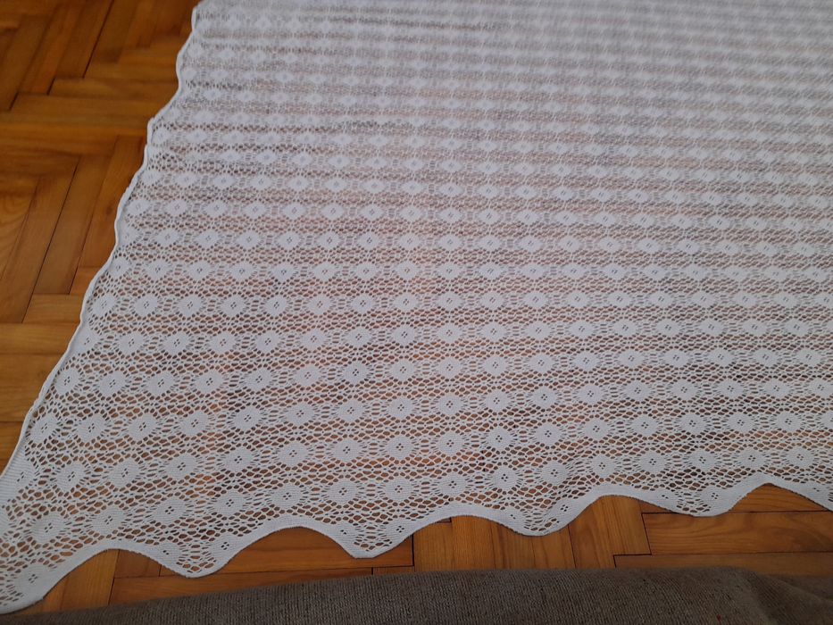 Zasłona koronka obrus kapa gipiura