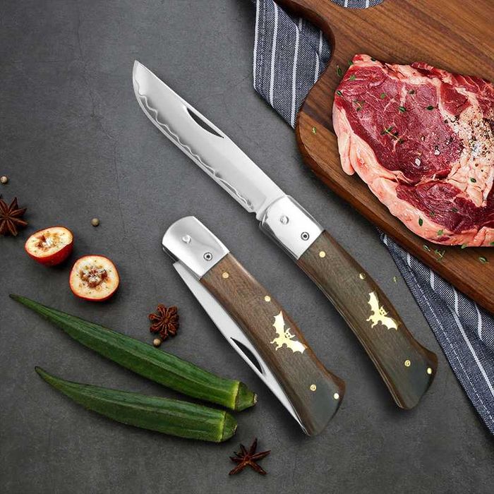 Нож кухонный складной GrandSharp Дамаск Cталь VG10