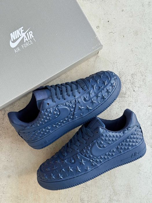 Кросівки Nike Air Force 1 Low Independence Day Blue | кеди Найк Аір Форс 1 Лов Індепенденс Дей синього кольору шкіряні