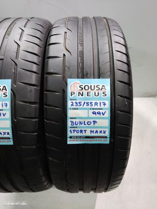 2 pneus semi novos 235-55r17 dunlop - oferta dos portes 100 Euros