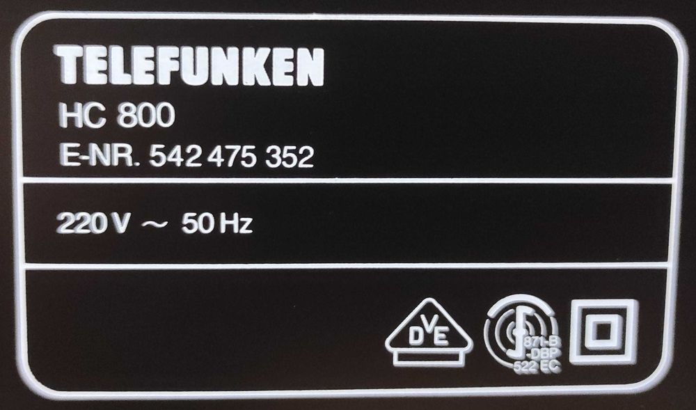 Кассетная дека Telefunken HC 800