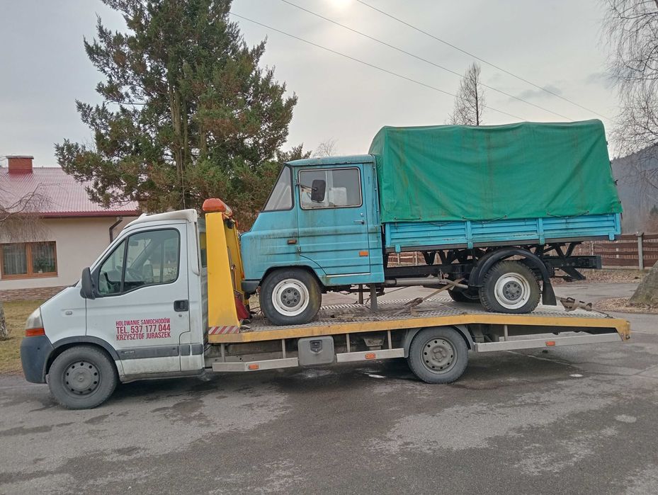 Transport samochodów holowanie