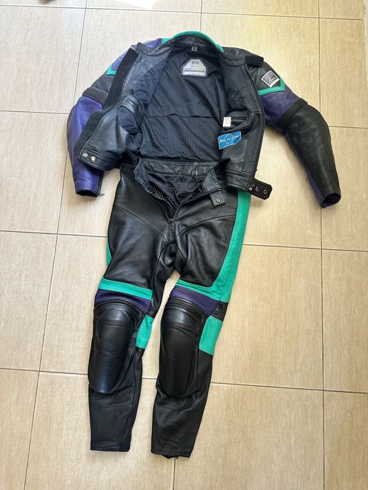 Кожаный мото костюм