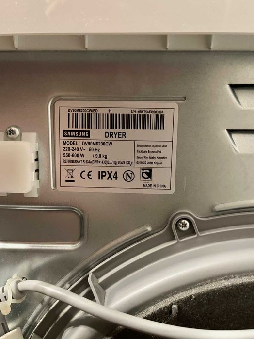 Suszarka bębnowa SAMSUNG DV90M6200CW/EO AirWash z Pompą Ciepła