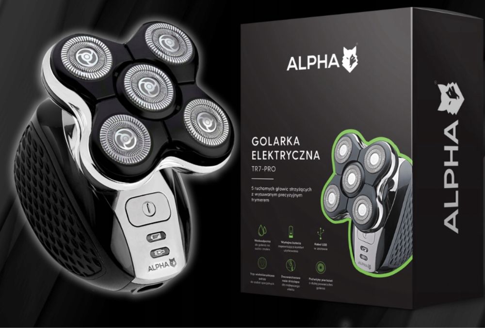 Golarka Maszynka Trymer do Golenia Włosów Zarosu Brody Wodoodporna