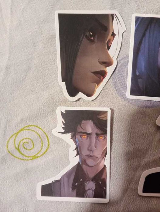 Arcane stickers - jinx and victor version