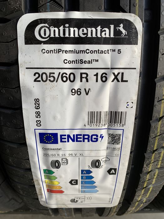1шт) нове 205/60R16 Continental PremiumContact 5 (96V XL) літні