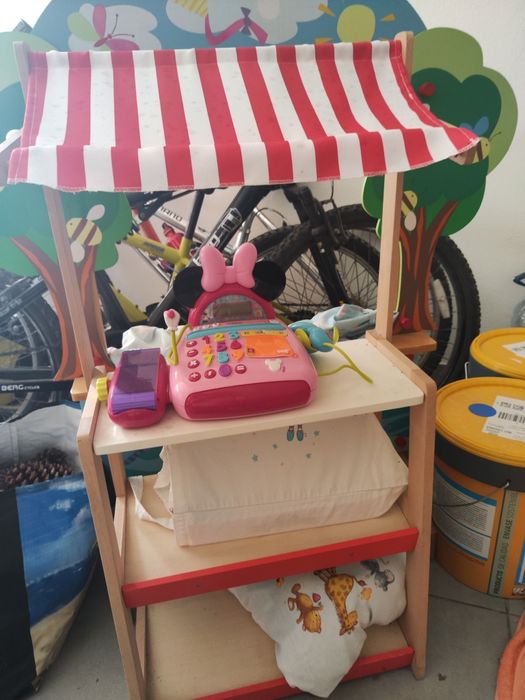 Mercadinho de brincar com Caixa registadora