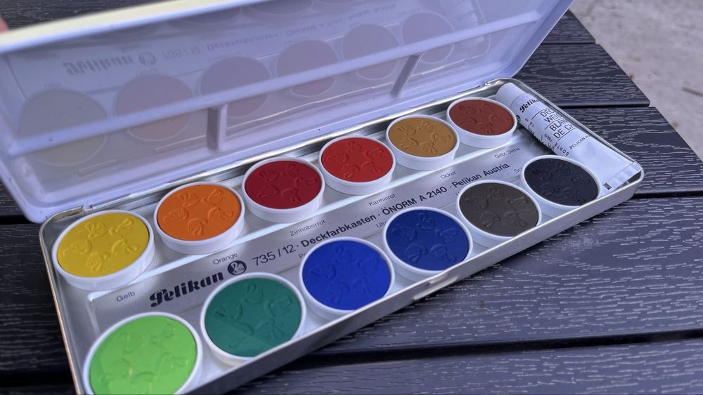 Набір акварельних фарб Pelikan 735 / 12 (Австрія)