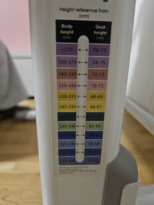 Biurko regulowane dla dzieci