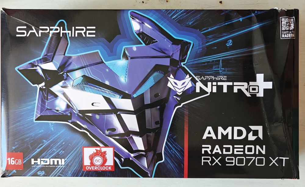 Sapphire NITRO+ RX 9070 XT OC 16GB GDDR6 FSR 4