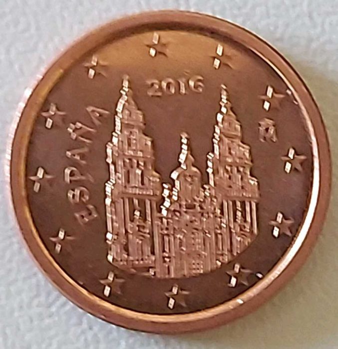 1 Cêntimo de 2016 de Espanha, Santiago Compostela
