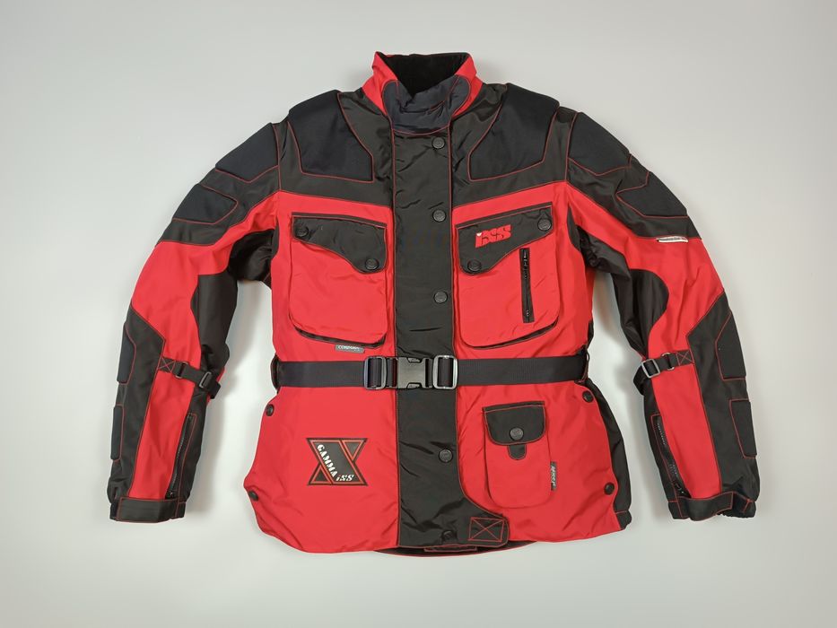 Туриноговая мотокуртка iXS Cordura (L) - полный комплект защиты