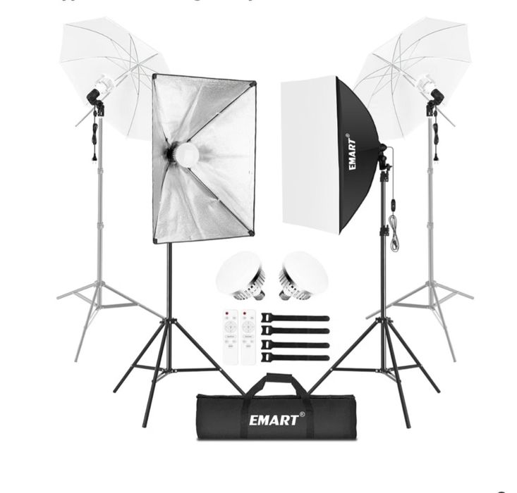 EMART Softbox 50x70, zestaw 50W