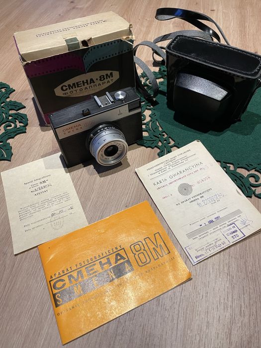 Aparat analogowy Cmena 8 kpl w ładnym stanie