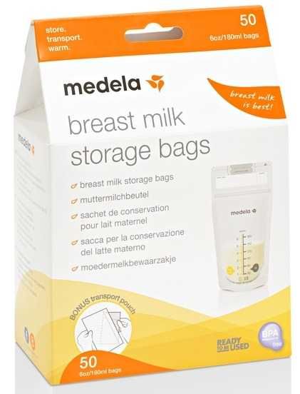 Medela Torebki do przechowywania pokarmu 50 sztuk na odciągnięte mleko