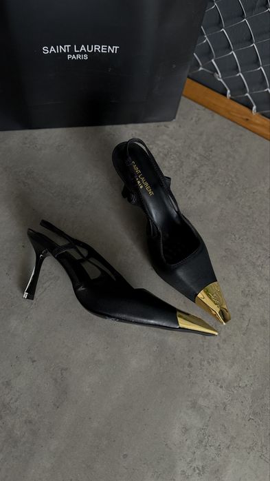Шкіряні туфлі / слінгбеки / лодочки Saint Laurent
