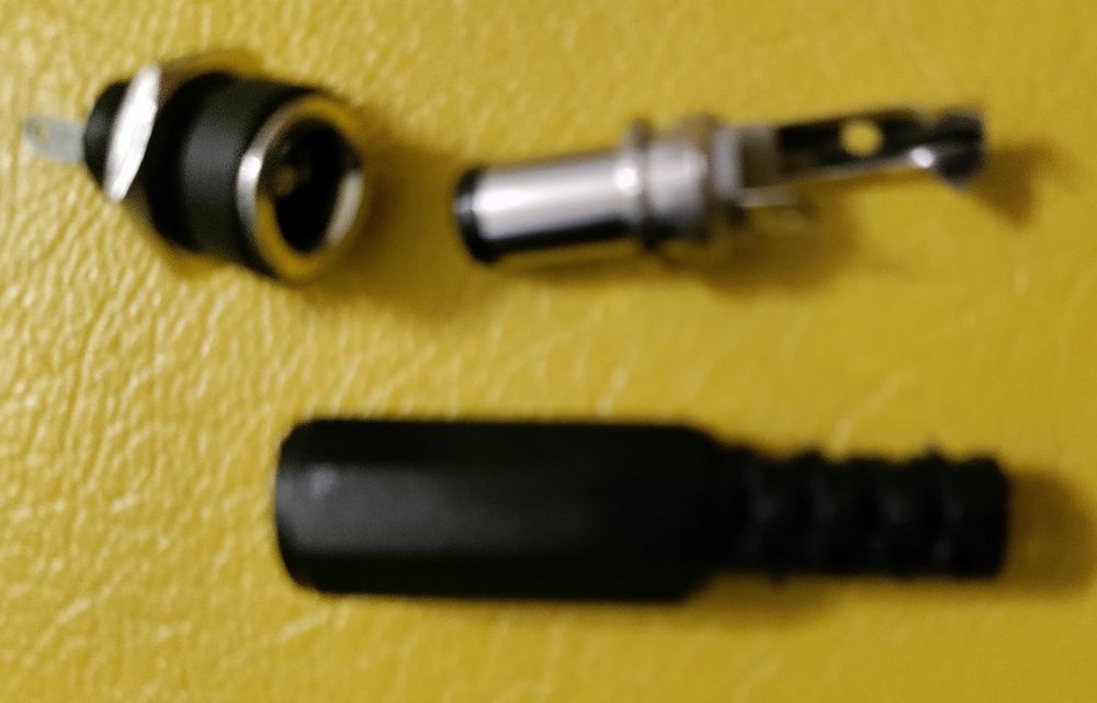 Разъем и кабель питания постоянного тока 5,5x2,1мм