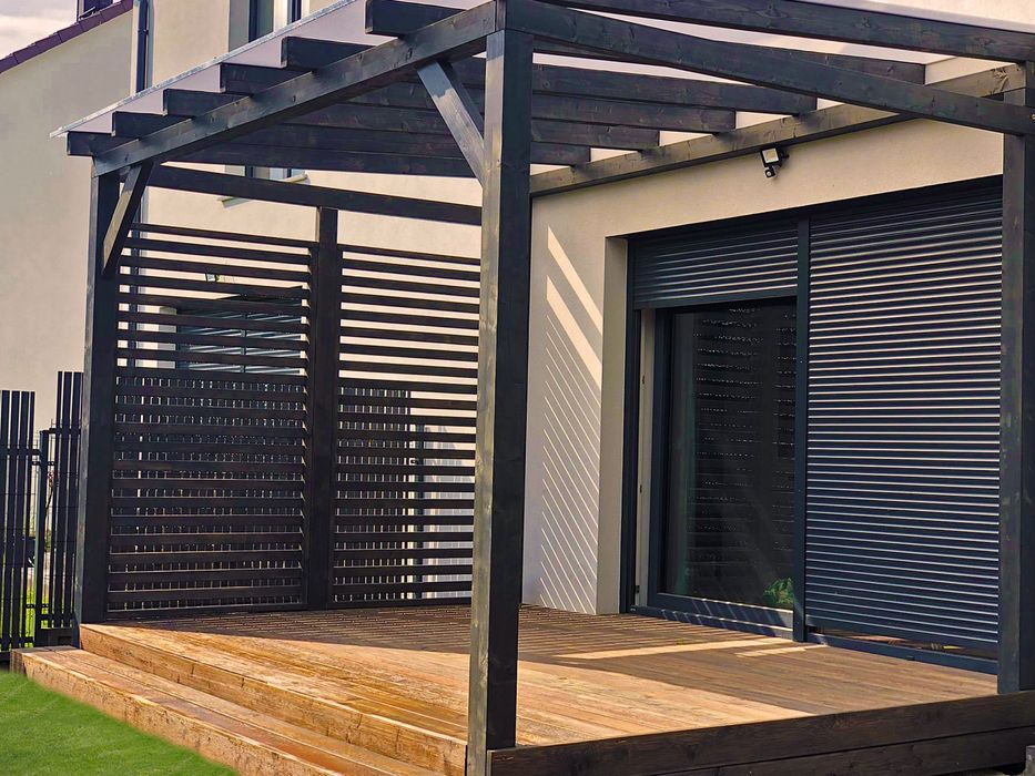 Wiaty, zadaszenia, altany, pergole, domki , tarasy