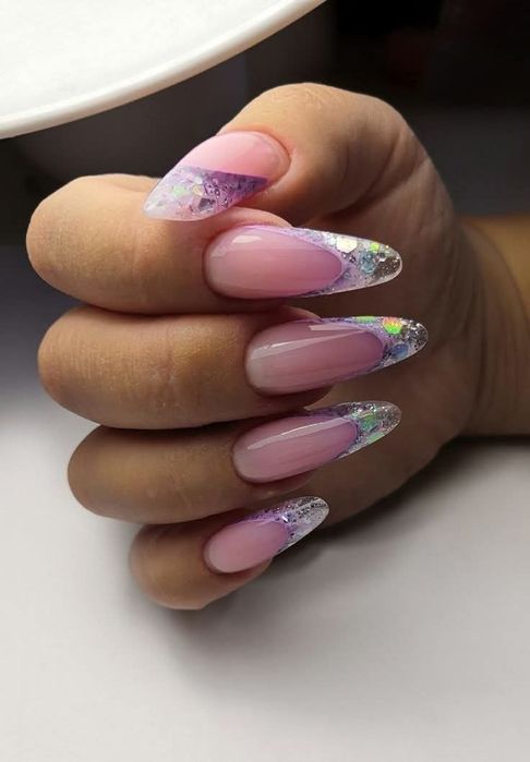 Manicure żelowy dopełnienie przedłużenie paznokcie modele