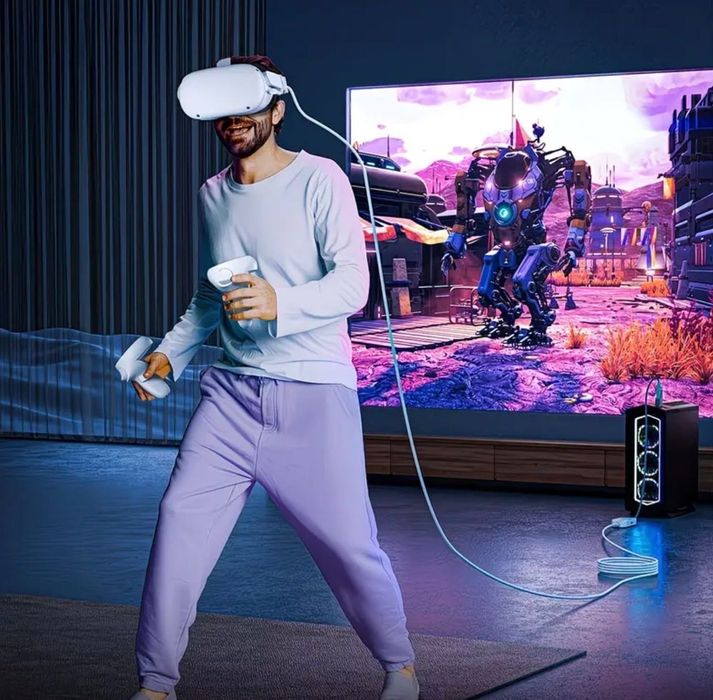 Кабель для передачі даних та зарядки для Quest 2,3,3s/Pro та Pico 4 VR