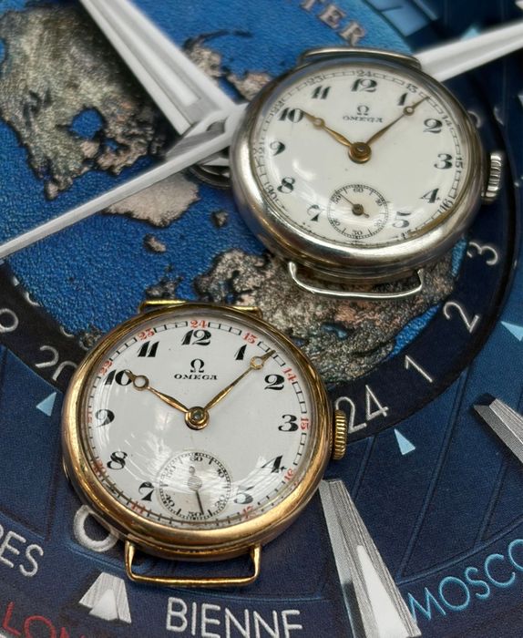 Zegarki Omega trench watch lata 20/30